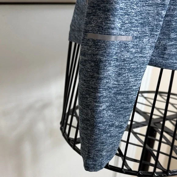 Nike Gray Heather Quarter-Zip Pullover with Coral Zipper - Picture 5 of 11